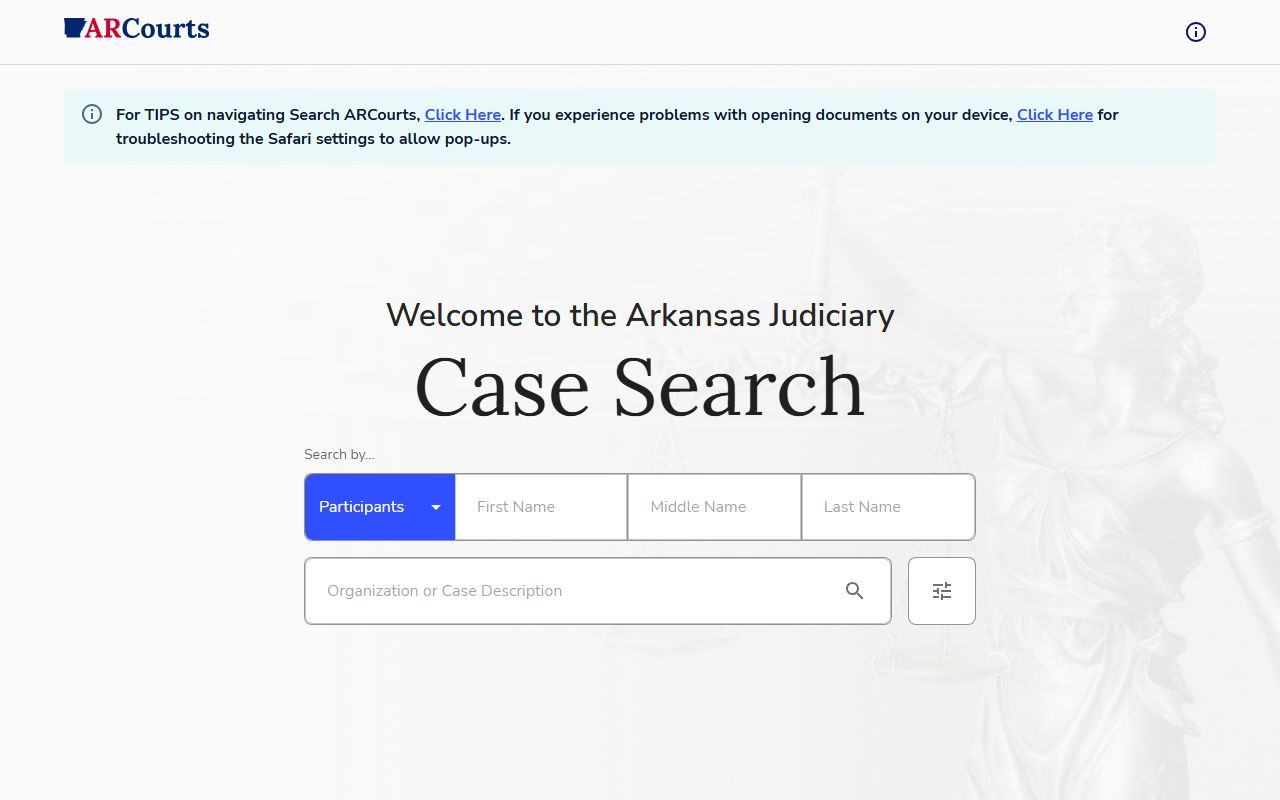 Lafayette County court records after arrest Search ARCourts case search